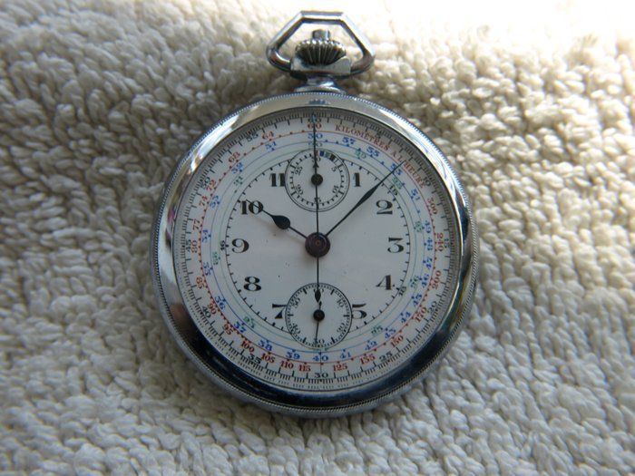 Montres B.D. SA / Bernard Donzé", Les Breuleux - Chronograph pocket watch - 25909 - Bărbați - 1901-1949