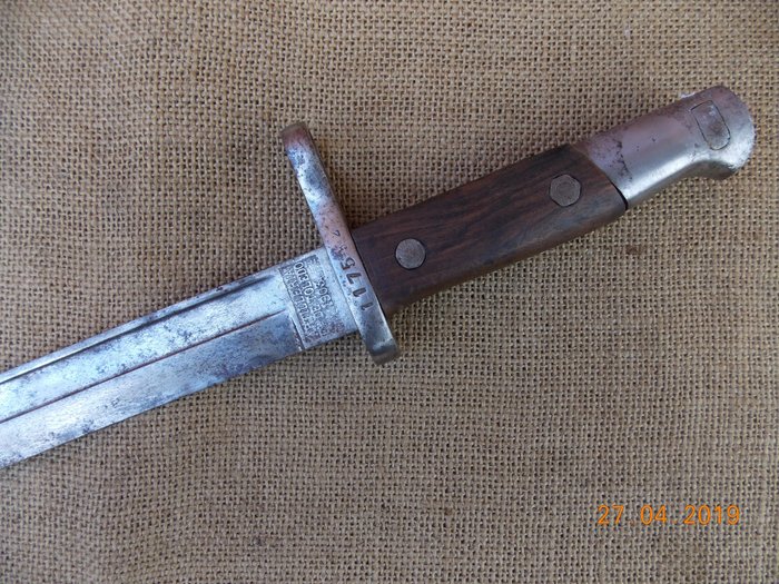 西班牙 - Fabrica de Armas de Toledo - 1886 - Guerra de Marruecos - 刺刀