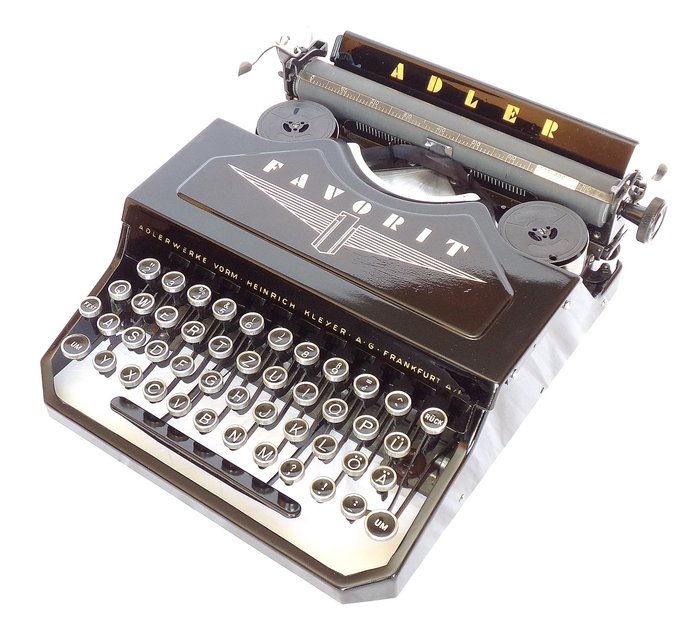 Adlerwerke. H. Kleyer AG - Adler Favorit - 打字機，1937年 - 鋼, 鐵（鑄／鍛）
