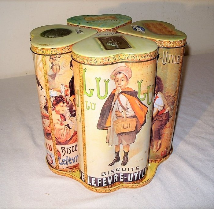 LU, Lefèvre Utile - Quatre boîtes à biscuits vintage - - Catawiki