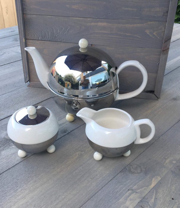 Bredemeijer - 茶壶配牛奶罐和糖碗 (3) - 陶瓷