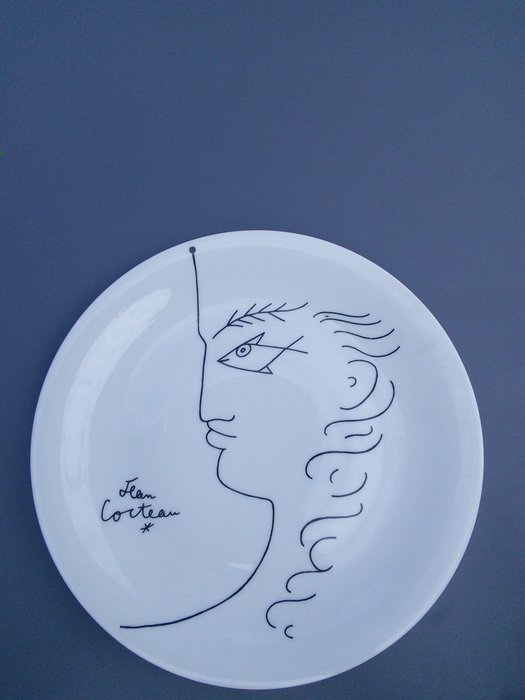 Jean Cocteau - limoges - Plate - Porselen