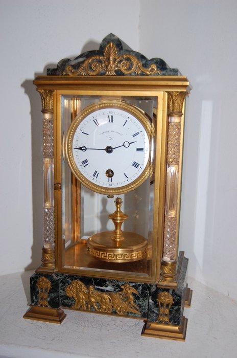 周年纪念时钟 - grivolas - 大理石 - 19世纪