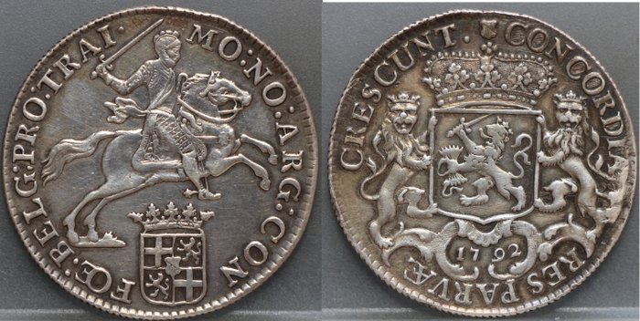 Netherlands - Utrecht - Halve dukaton of zilveren rijder 1792 - 银