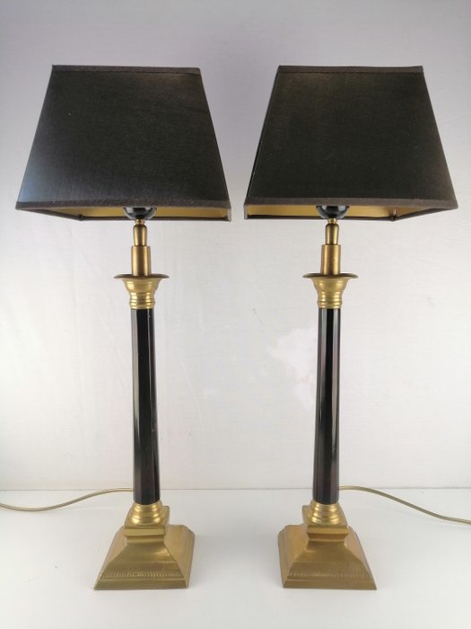 EOD Holland - Lampe de table (2) - laiton, métal peint