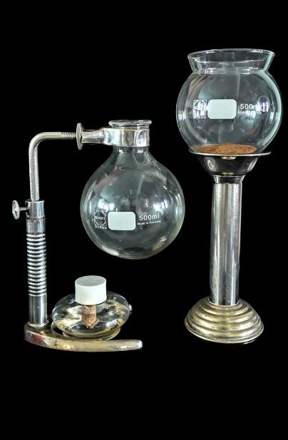 Schott AG - Schott Duran, vintage kaffemaskine (1) - Krom metal og glas