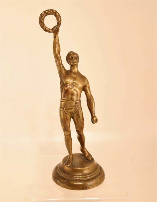 Escultura, Juegos Olímpicos de atleta 1936 - Bronce - Circa 1935
