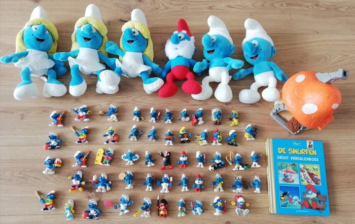 Schleich, Peyo, Bully - Smurfen - Unique Vintage Smurfs (52), Plush Toys,  Big Storybook and Smurf House - 1960-1969 - Netherlands - Catawiki