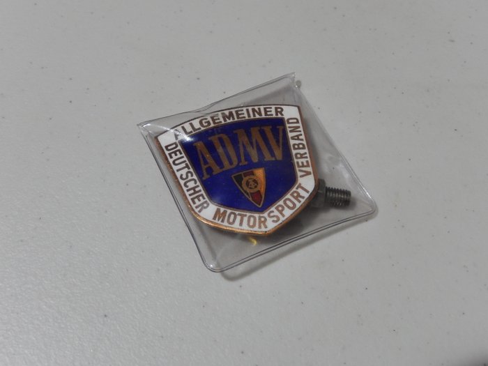 odznaka - Original ADMV Allgemeiner Deutscher MotorSport Verband Car Badge Auto Emblem - German