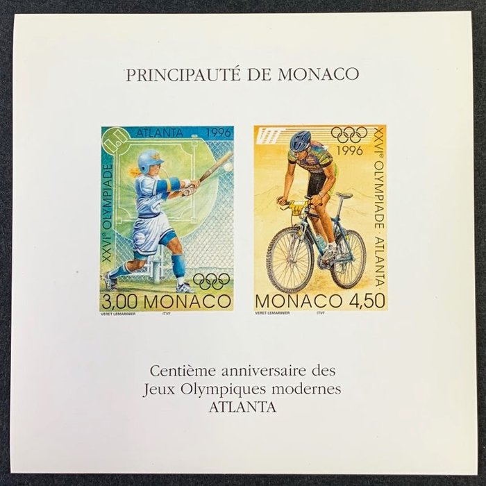 Monaco 1996 - Special Olympics blocks. - Yvert BFS 29