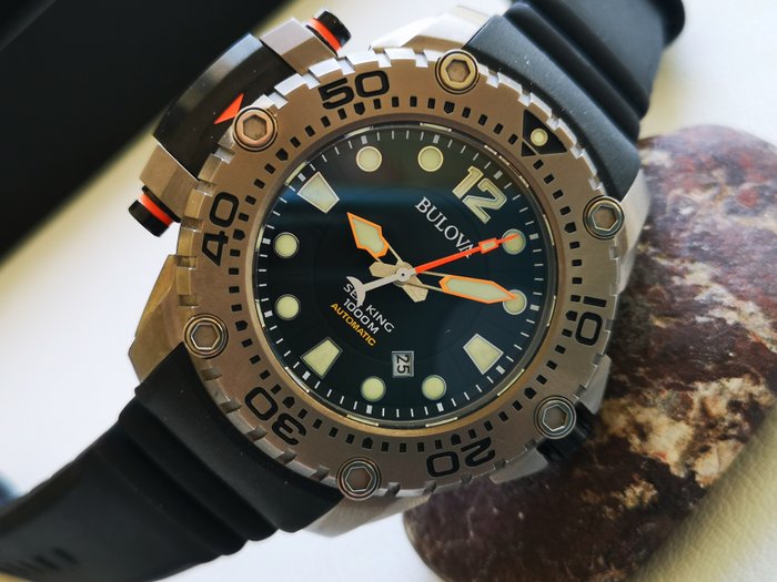 Bulova - Sea King 1000m Diver Titanium Limited Edition 140/500  Oversized Watch - Men - 2011-present