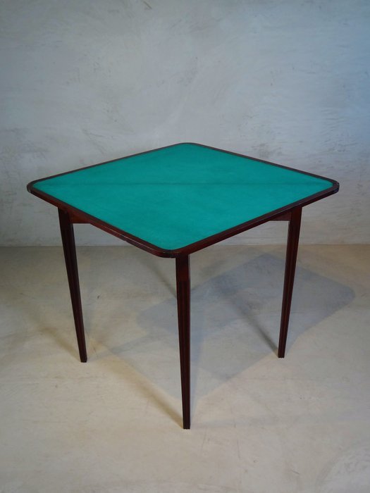(completamente) mesa plegable para jugar / cartas - Luis XVI - Caoba - 1780