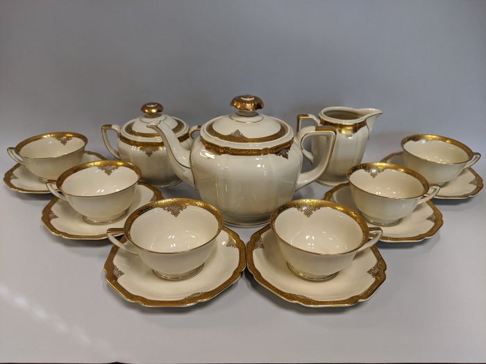Heinrich Selb - Ivory Body Supreme - Juego de té para 6 personas (+1 reserva) (29) - Porcelana