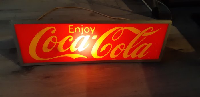 coca cola - 享受可口可乐灯的照明标志-灯箱，照明 (1) - 塑料