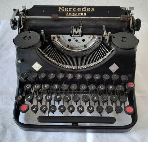 Mercedes Superba - Máquina de escribir, años 40 - Hierro (fundido/forjado)