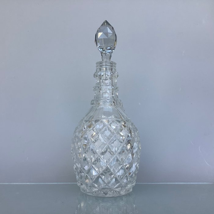 古董水晶鑽石切割玻璃水瓶 - 水晶