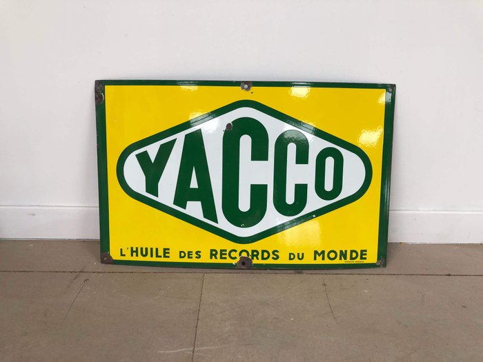 emaillierte Platte - yacco - 1960-1970