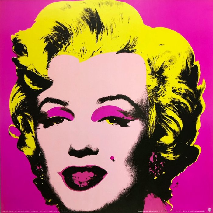 Andy Warhol, after - Marilyn Monroe -Te Neues licensed offset print - anii `90