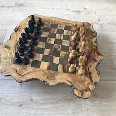 Royal-Large 48cm/18.9in realizzato a mano in legno ciliegio Set di scacchi 