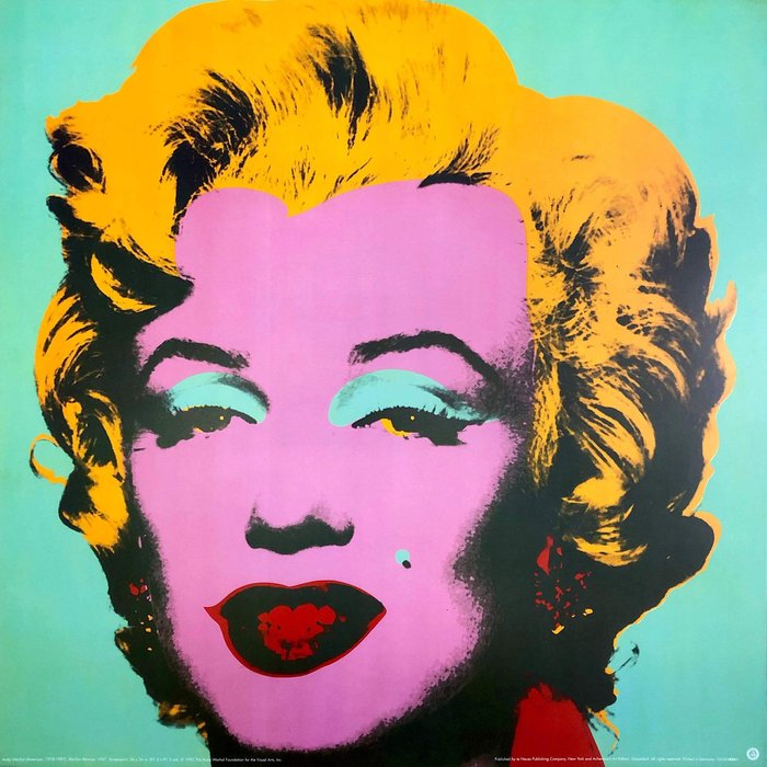 Andy Warhol, (after) - Marilyn Monroe -Te Neues licensed offset printing - anii `90