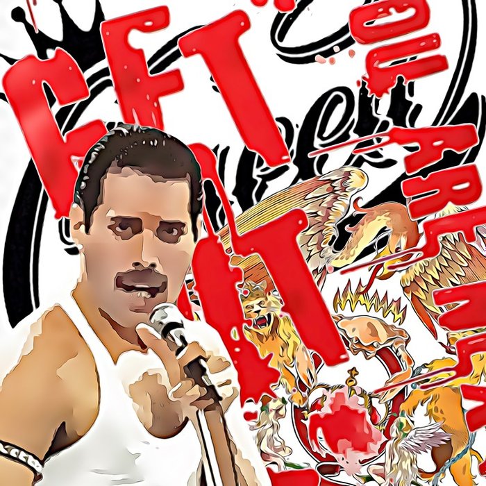 Freddie Mercury - Original by Raffaele De Leo/Limited edition 1/6Fine art Giclèe + certificato - Original Lithograph - 2020/2020
