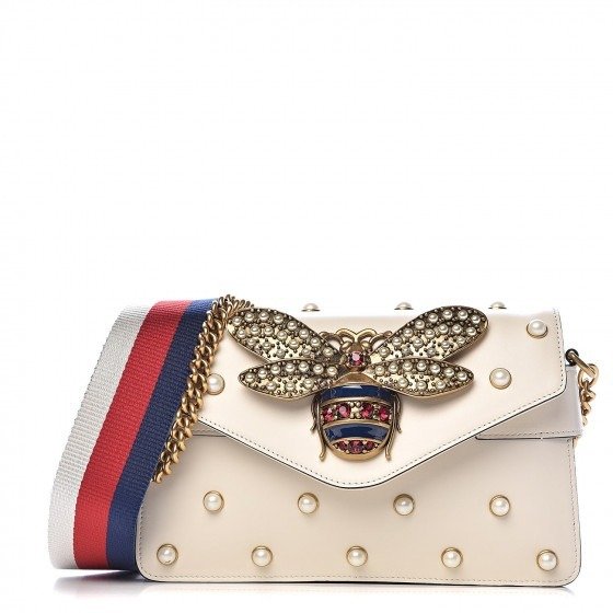 gucci bee bag with pearls