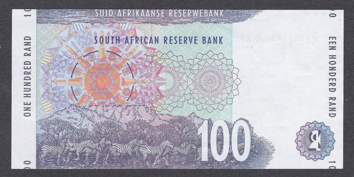 South Africa 100 Rand ND 2005 Pick 131.a UNC Uncirculated Banknote 
