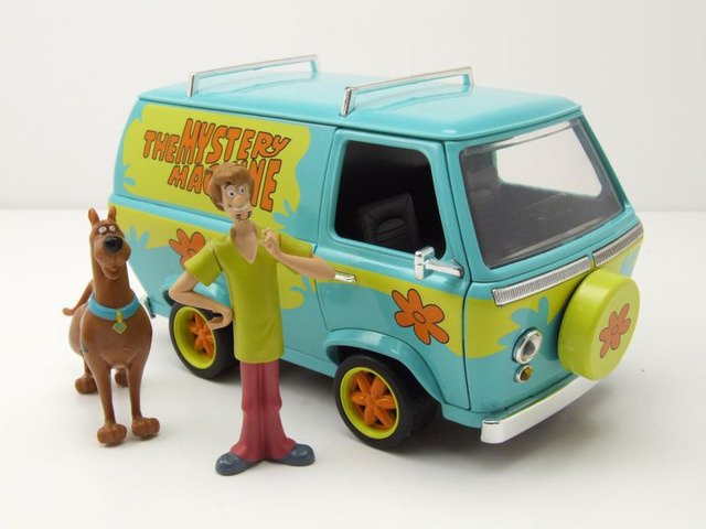 Jada Toys Scooby Doo Mystery Machine Van Diecast with Shaggy & Scooby 1:24 
