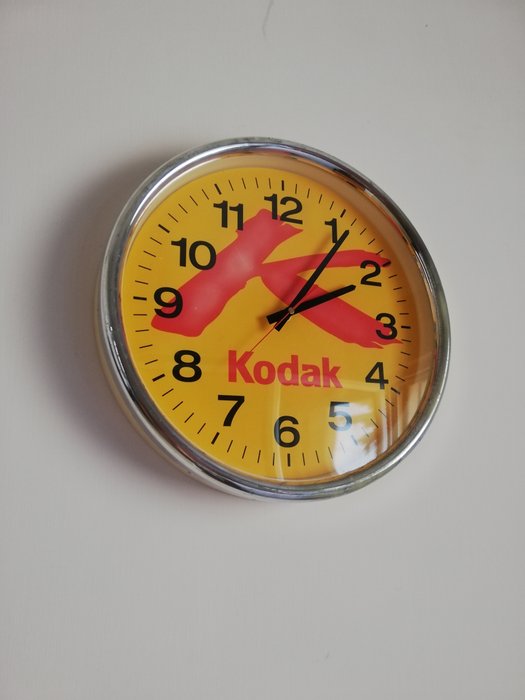 KODAK  - Ρολόι τοίχου vintage 70s - Μοντέρνα - Πλαστικό