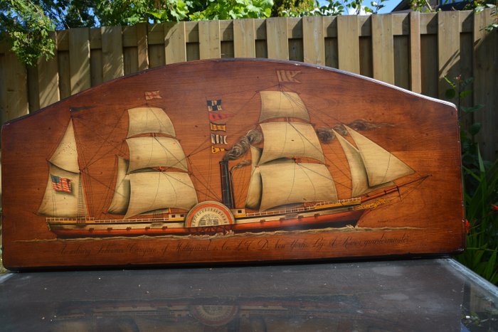 Francesco Conz - 大篷車Campico或Milligrand＆Co的畫作特別漂亮 - 仿古木板上的油漆