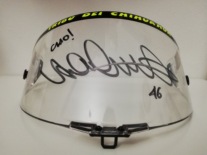 Grand Prix Moto - Valentino Rossi - Autographe, Visor agv