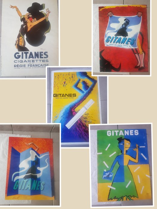 Raymond Savignac Cigarettes gitanes seita - Gitanes - Années 1980