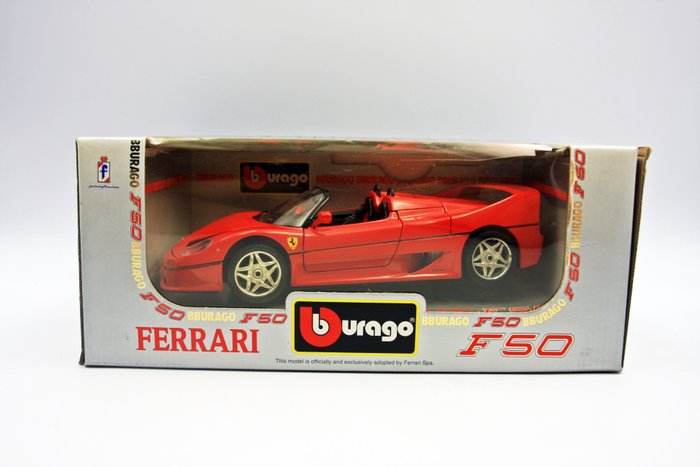 Burago Ferrari F50 Red 1/18 Diecast Model - The Model Shop