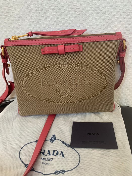 Prada - - New - Leather & Canvas - Bag - Catawiki