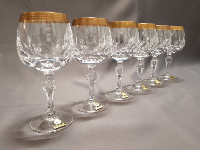 Hutschenreuther (Rosenthal) - Copas de vino Hutschenreuther (Rosenthal) - Drache-modell Bleikristall (6)