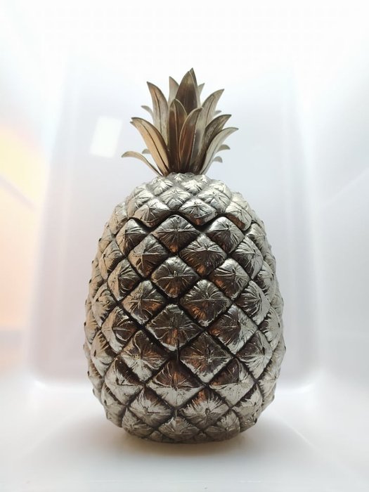 Mauro Manetti - Tinnen ijsemmer - Ananas - Hoogte 27 cm. - Made In Italy - Perfect