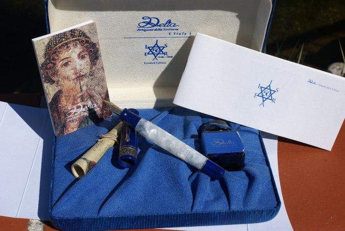 Delta - Fountain pen - Eksepsjonell fylkespenn på 18 kts "Limited Edition" ISRAEL 50 TH ANNIVERSARY