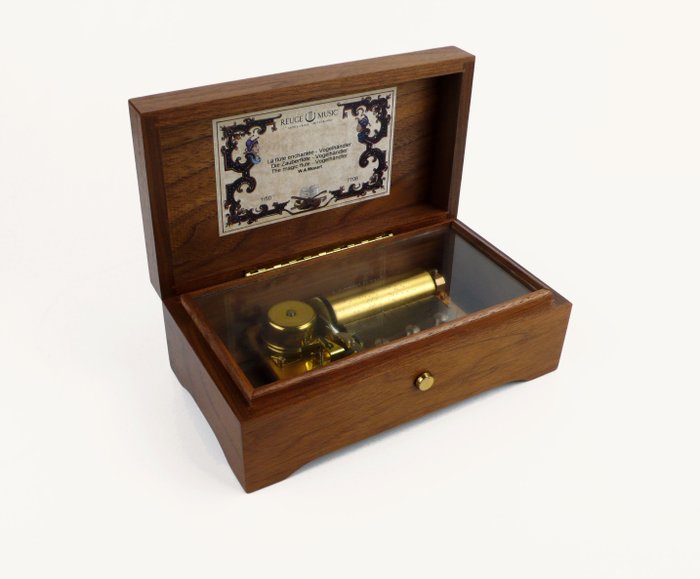 Walzen-Spieldosen, Reuge Music Sainte Croix, Schweiz - CH 1/50 Note-Music Box - Holz - 20. Jahrhundert