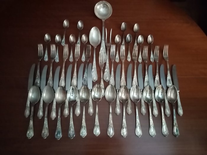 Silver plated cutlery set Arg 800x (51) - .800 silver