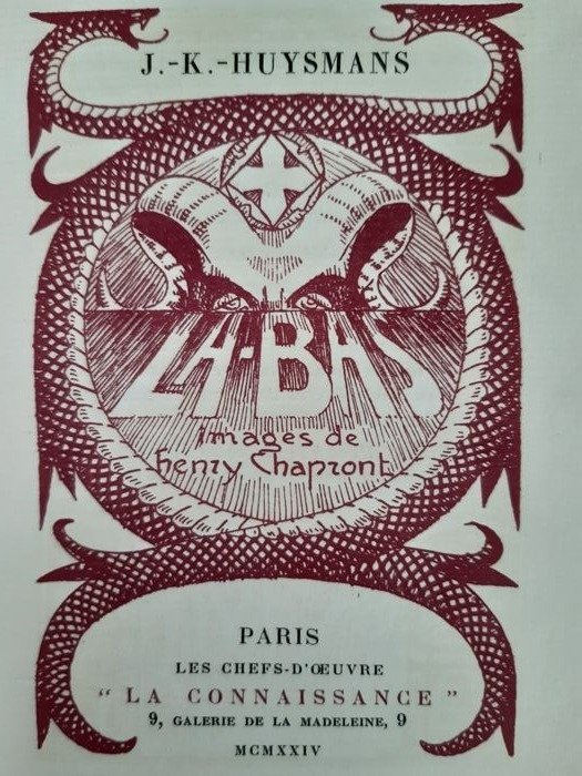 Joris-Karl Huysmans/Henry Chapront - Là-Bas - 1924