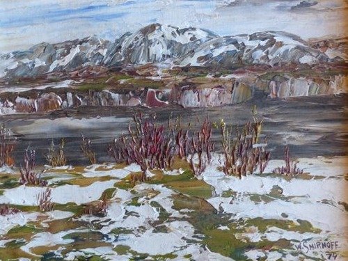 Wladimir Smirnoff (1917-2000) - paysage hivernal