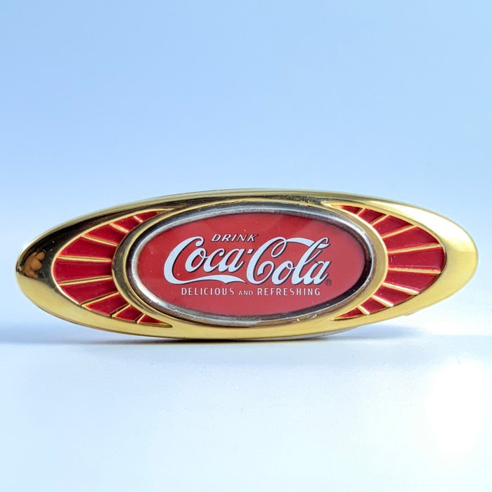 Franklin Mint - Navaja de bolsillo plegable para coleccionista - Coca Cola - .999 (24 qt) oro, Acero (inoxidable), metal