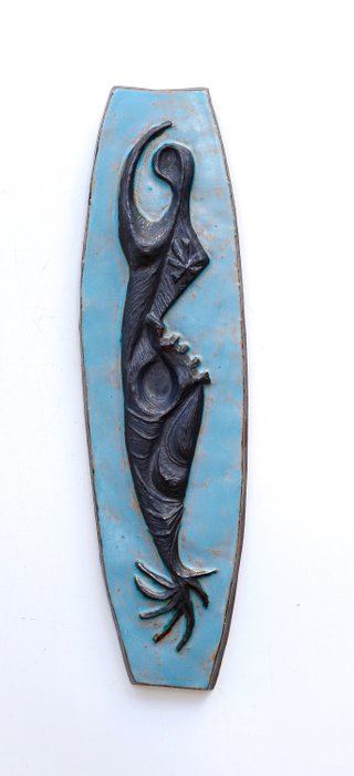 Paul Vermeire - signerad keramisk plack (48 cm) - Keramik