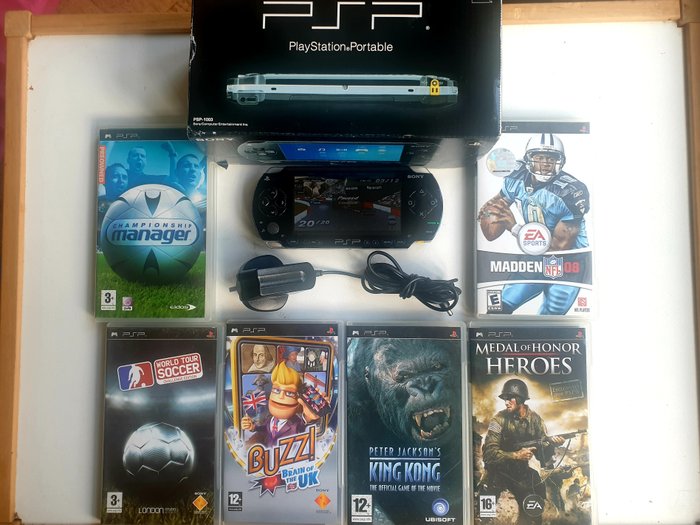 1 Sony Psp 1000 Fat Console With Games 6 In Original Catawiki