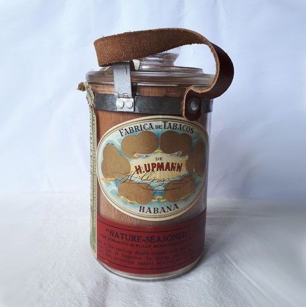 H. UPMANN HABANA, por volta de 1960-70, caixa de charuto de vidro - Conjunto semelhante de 3