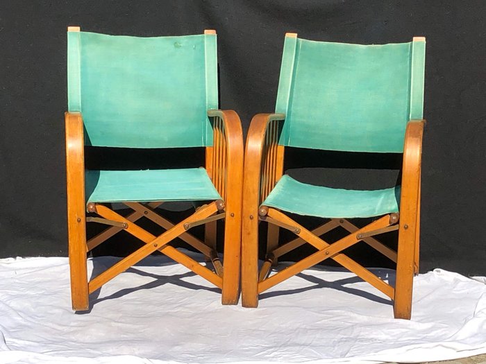 Torck - Pairs of folding garden chairs