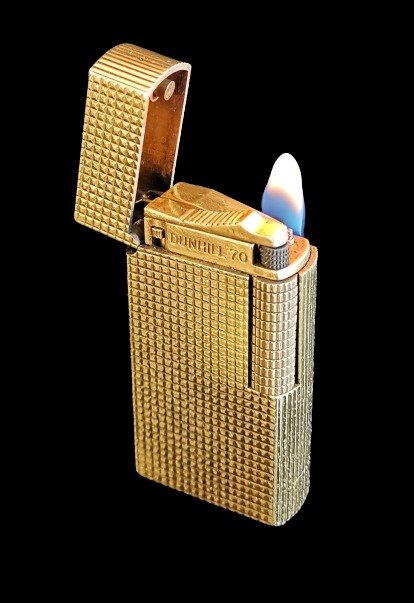 Dunhill - Dunhill 70 vergoldetes Feuerzeug - 1