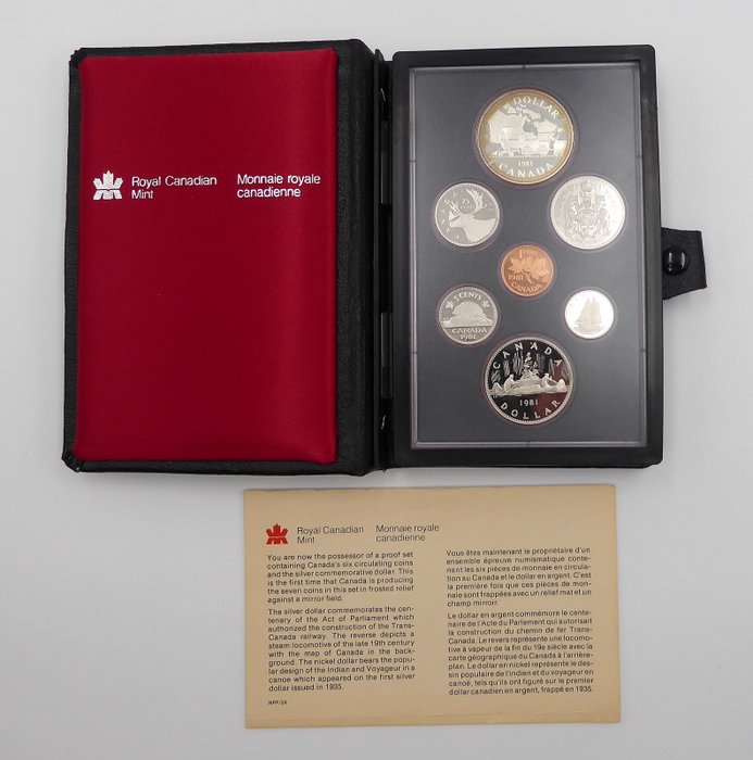 Canadá - Coin Set 1981 - Royal Canadian Mint - Monnaie Royale Canadienne
