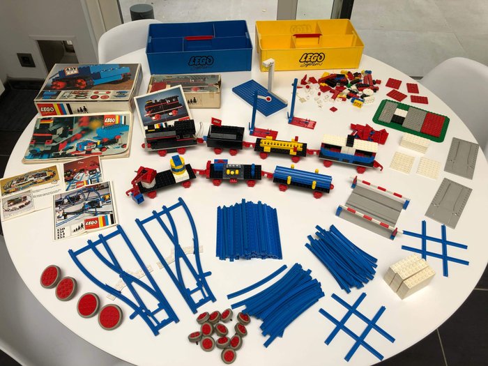 LEGO - Tog - 103 117 150 151 154 155 3376 - vintagetog og skinner - 1970-1979