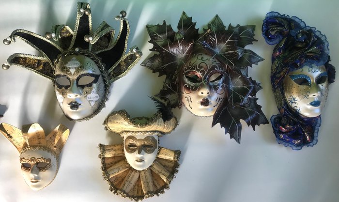 La Maschera Del Galeone - Venezianische Maske (5) - Pappmaché
